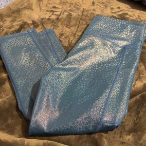 Zyia Active Shimmering Blue Leggings